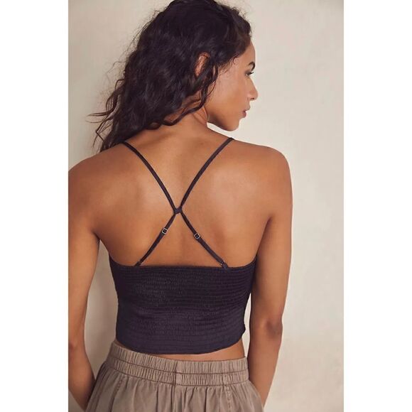 NWT Free People Right on Time Camisole in Black, Size Small - Picture 2 of 16